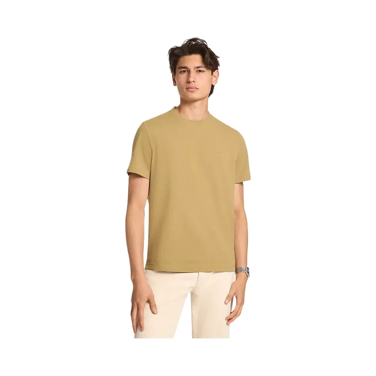 Michael Kors Cotton Piqué T-Shirt Oregano