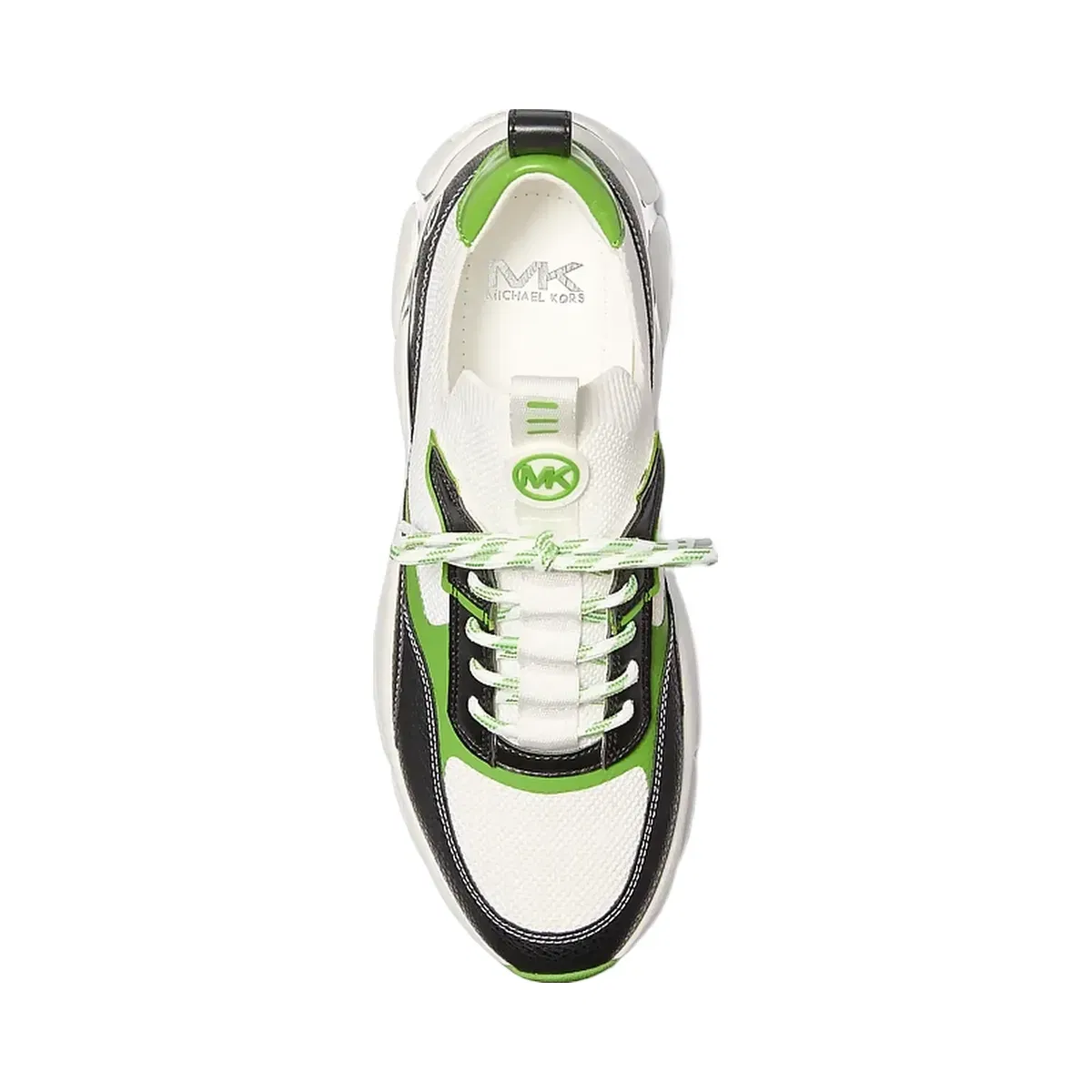 Michael Kors Darius Mixed-Media Trainer Jungle