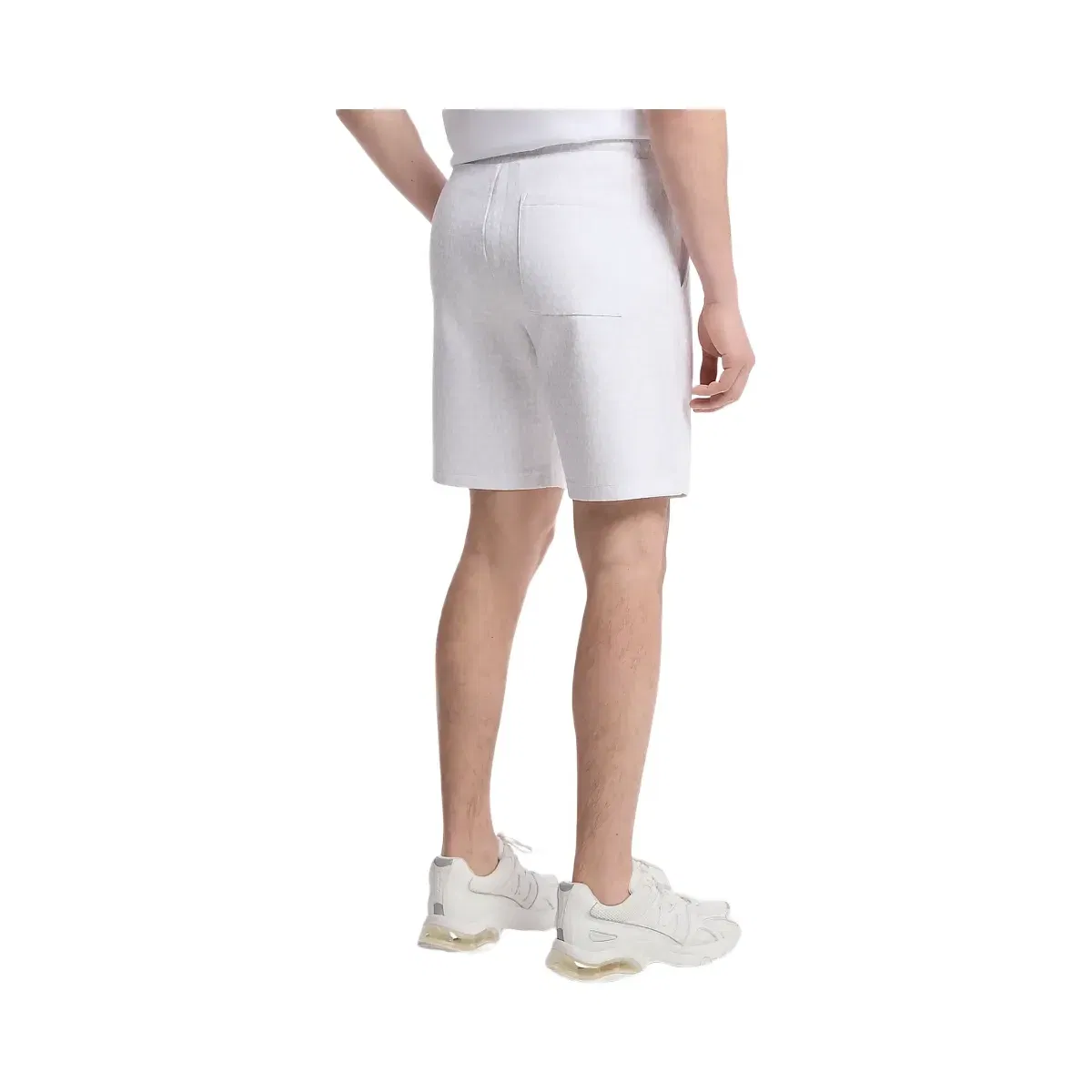 Michael Kors Signature Logo Cotton Blend Shorts White