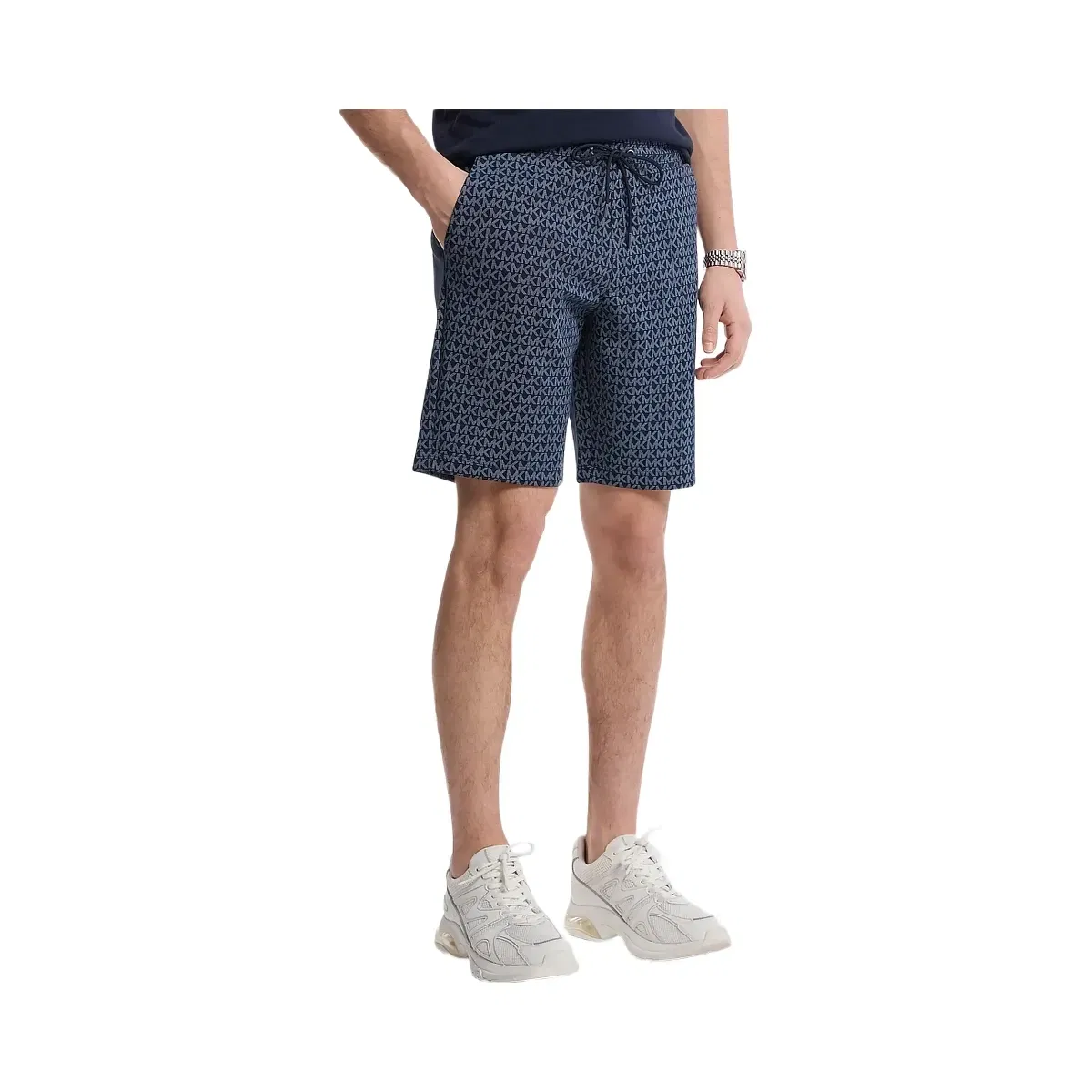 Michael Kors Signature Logo Cotton Blend Shorts