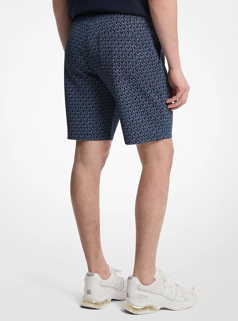 Michael Kors Signature Logo Cotton Blend Shorts