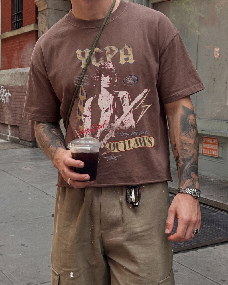 BOURBON WASH BOXY TEE