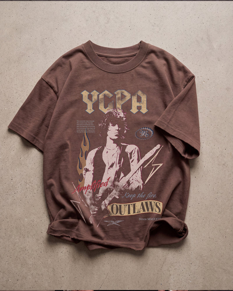 BOURBON WASH BOXY TEE