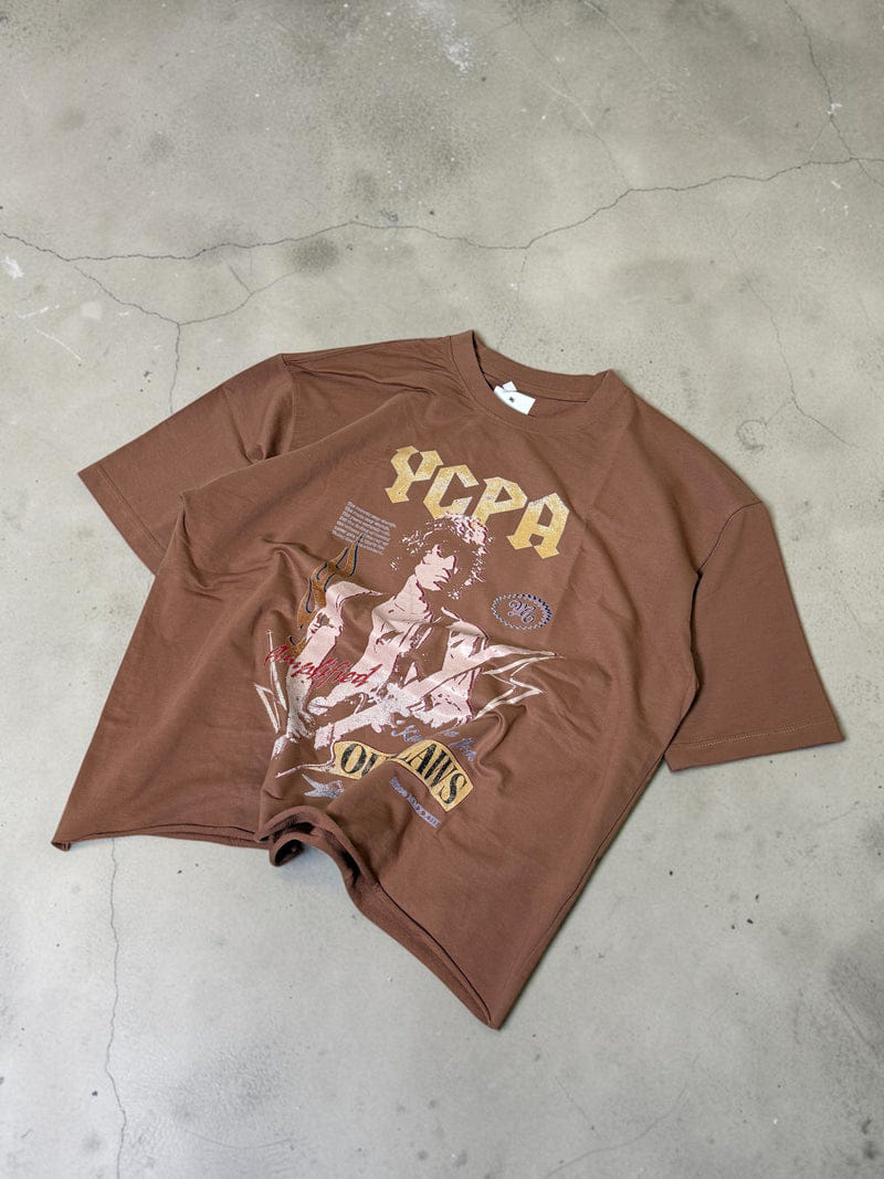 BOURBON WASH BOXY TEE