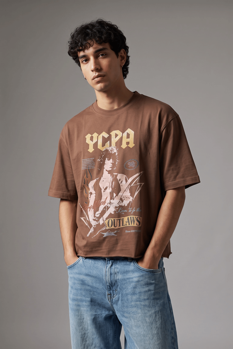 BOURBON WASH BOXY TEE