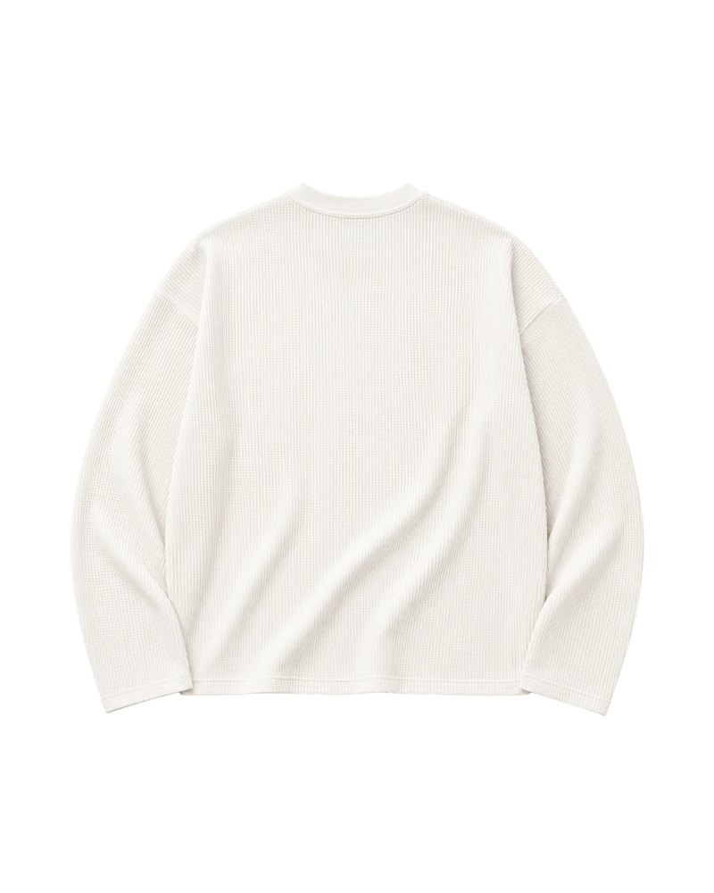 THANK GOD I'M FLY WAFFLE TEE - WHITE