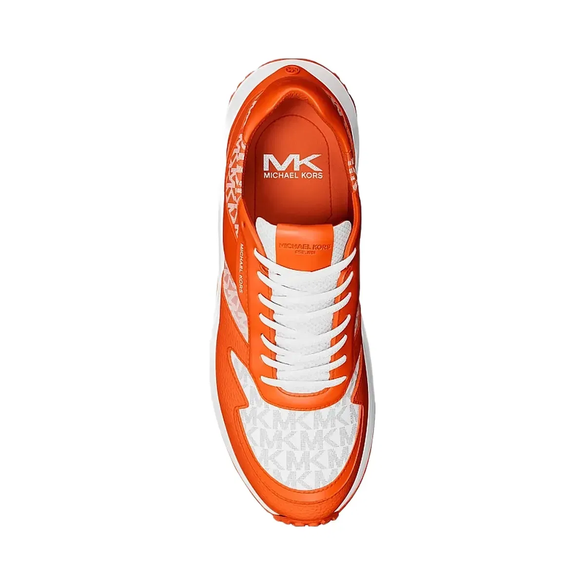 Michael Kors Dax Ombré Signature Logo Trainer Red Clay