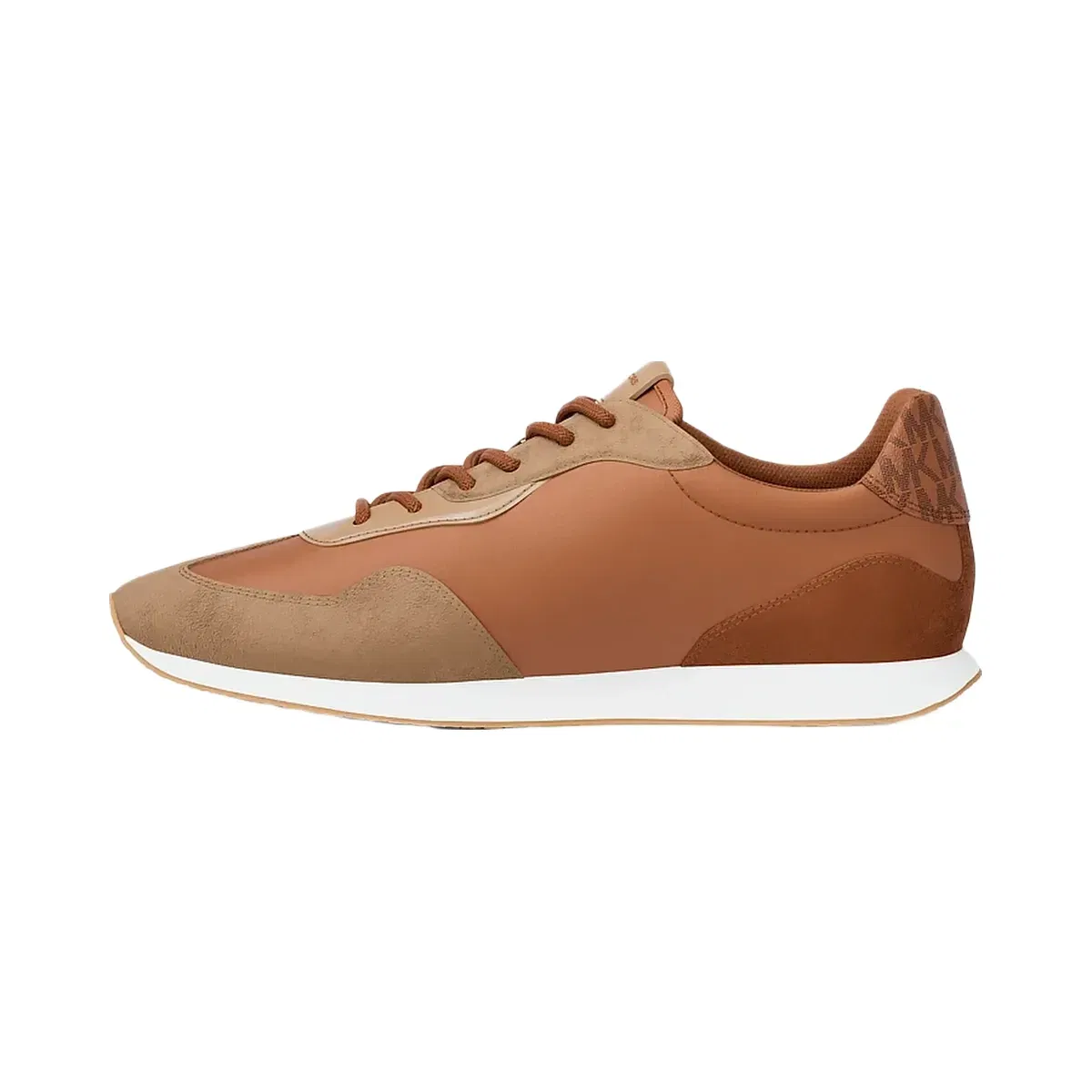 Michael Kors Essex Mixed-Media Trainer Luggage