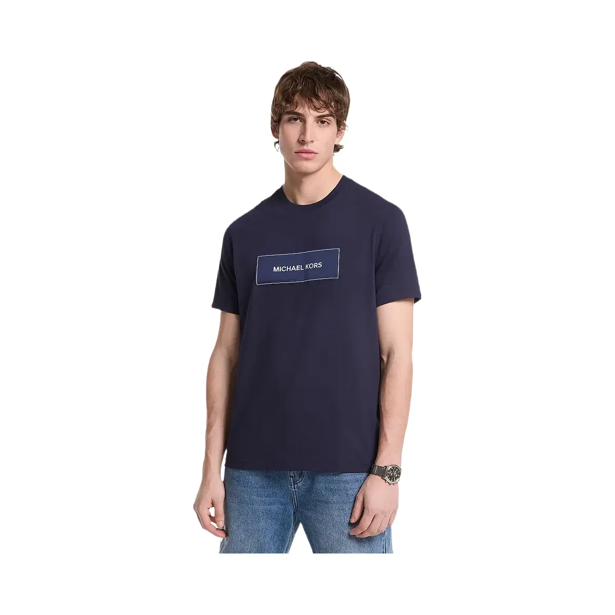 Michael Kors Logo Cotton T-Shirt Midnight