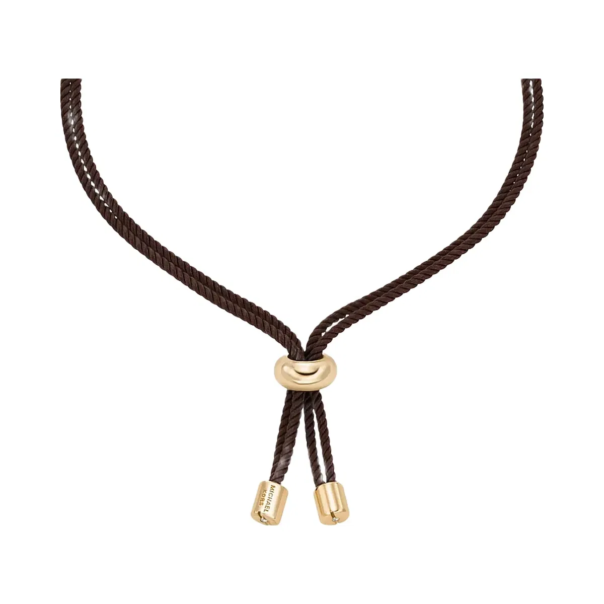 Michael Kors Horsebit Corded Slider Bracelet Gold/Luggage