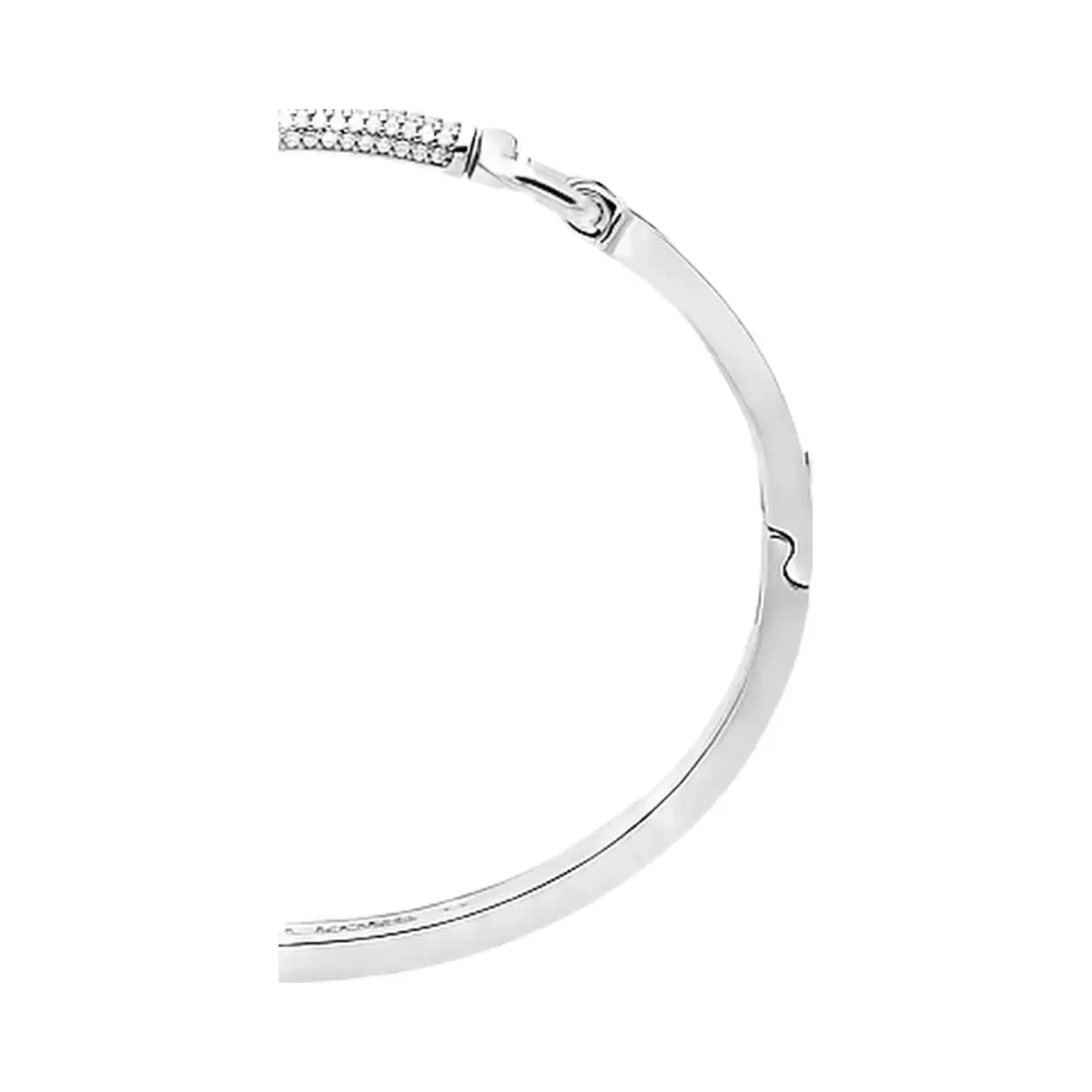 Michael Kors Pavé Horsebit Bangle Silver