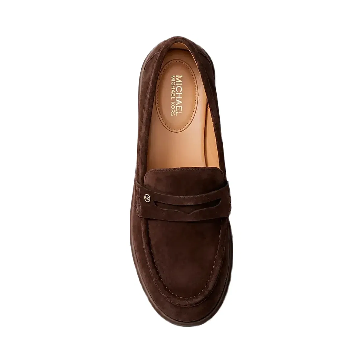 Michael Kors Bree Polyester Microsuede Loafer Nutmeg