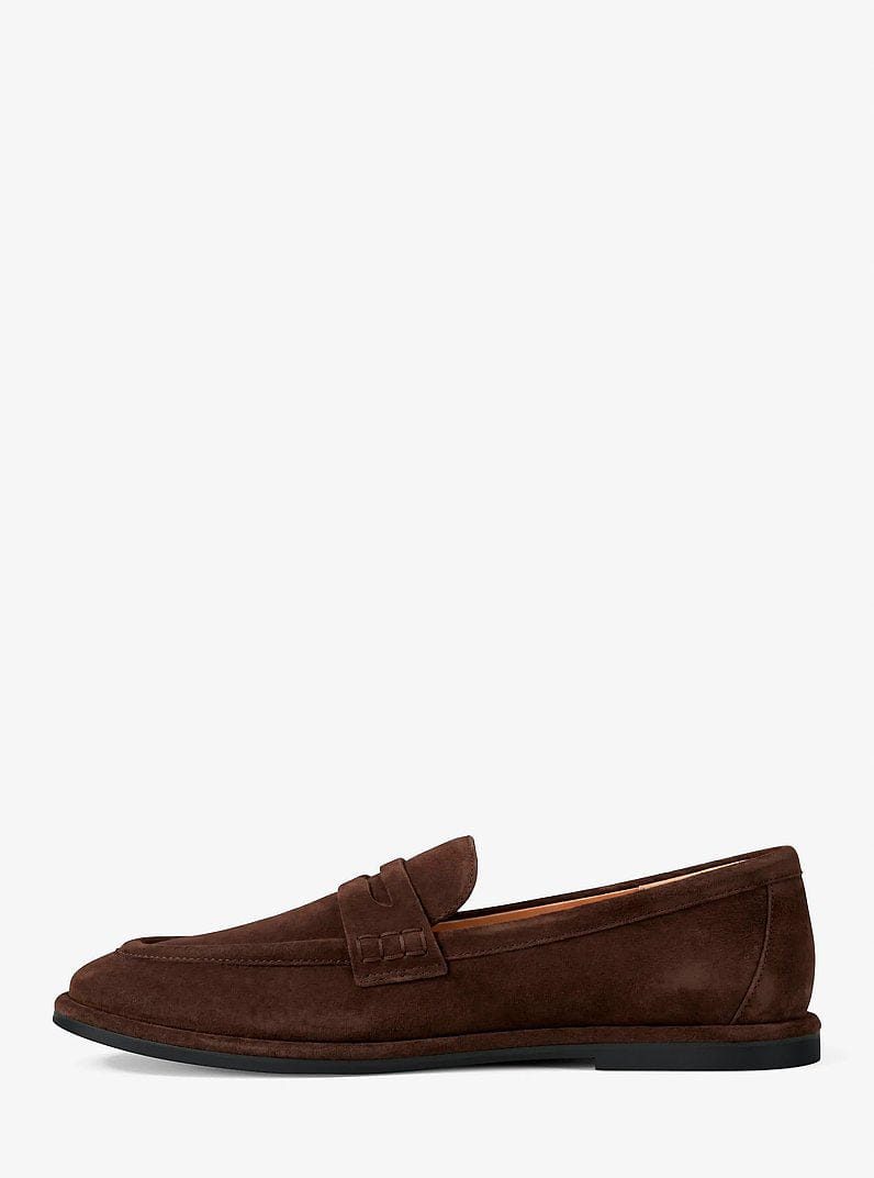 Michael Kors Bree Polyester Microsuede Loafer Nutmeg