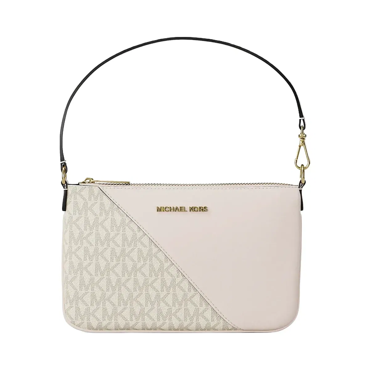 Michael Kors Jet Set Travel Small Signature Logo and Smooth Wristlet Lt Crm Multi
