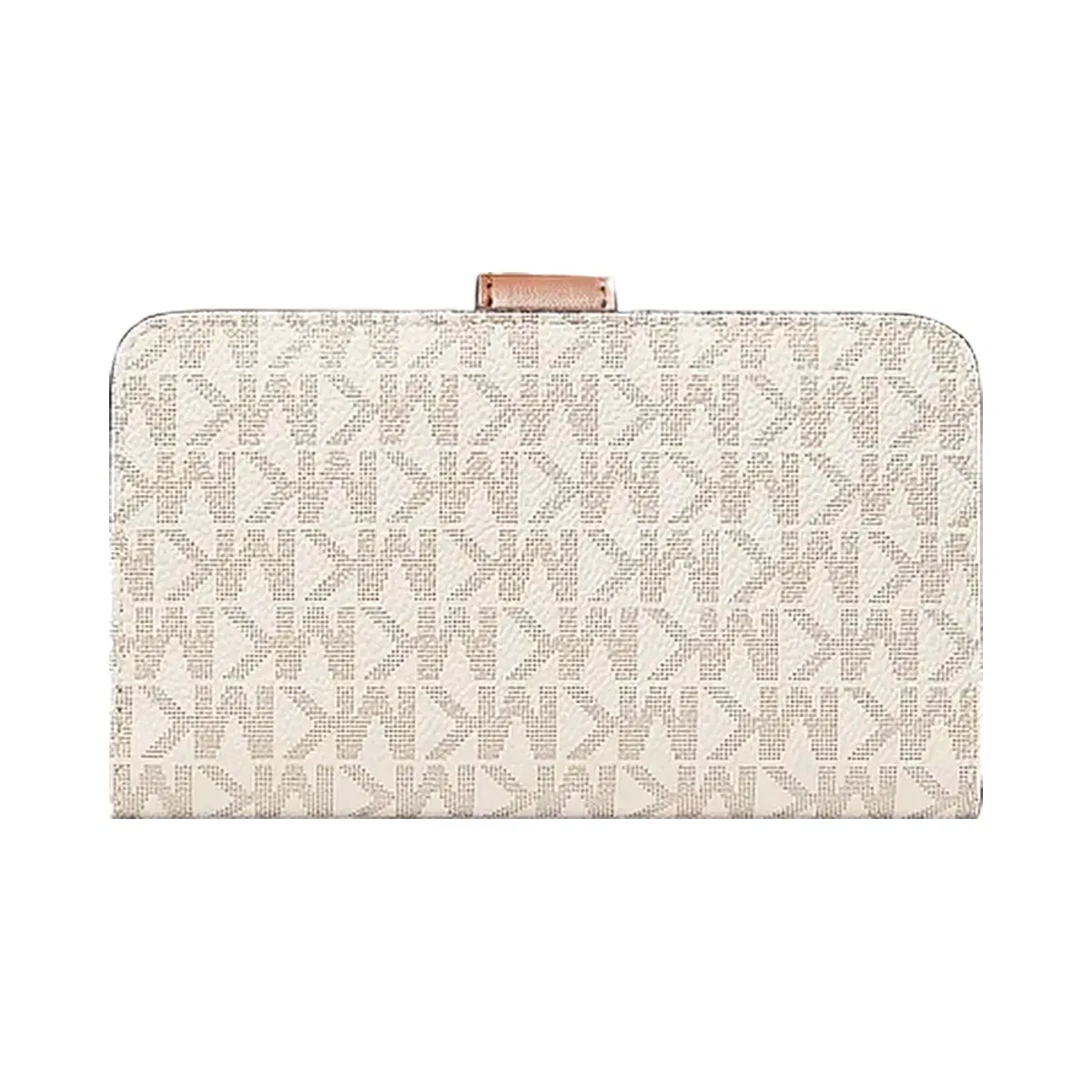 Michael Kors Jet Set Travel Medium Signature Logo Billfold Wallet Vanilla