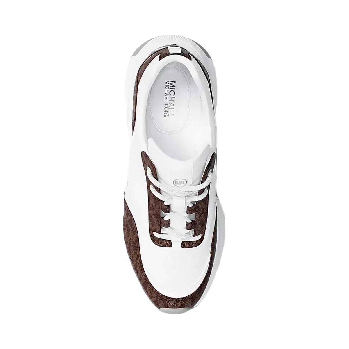 Michael Kors Kaia Signature Logo Trainer Op Wht/Brown