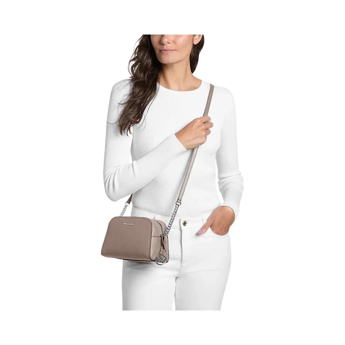 Michael Kors Ashton Extra-Small Camera Crossbody Bag Mushroom