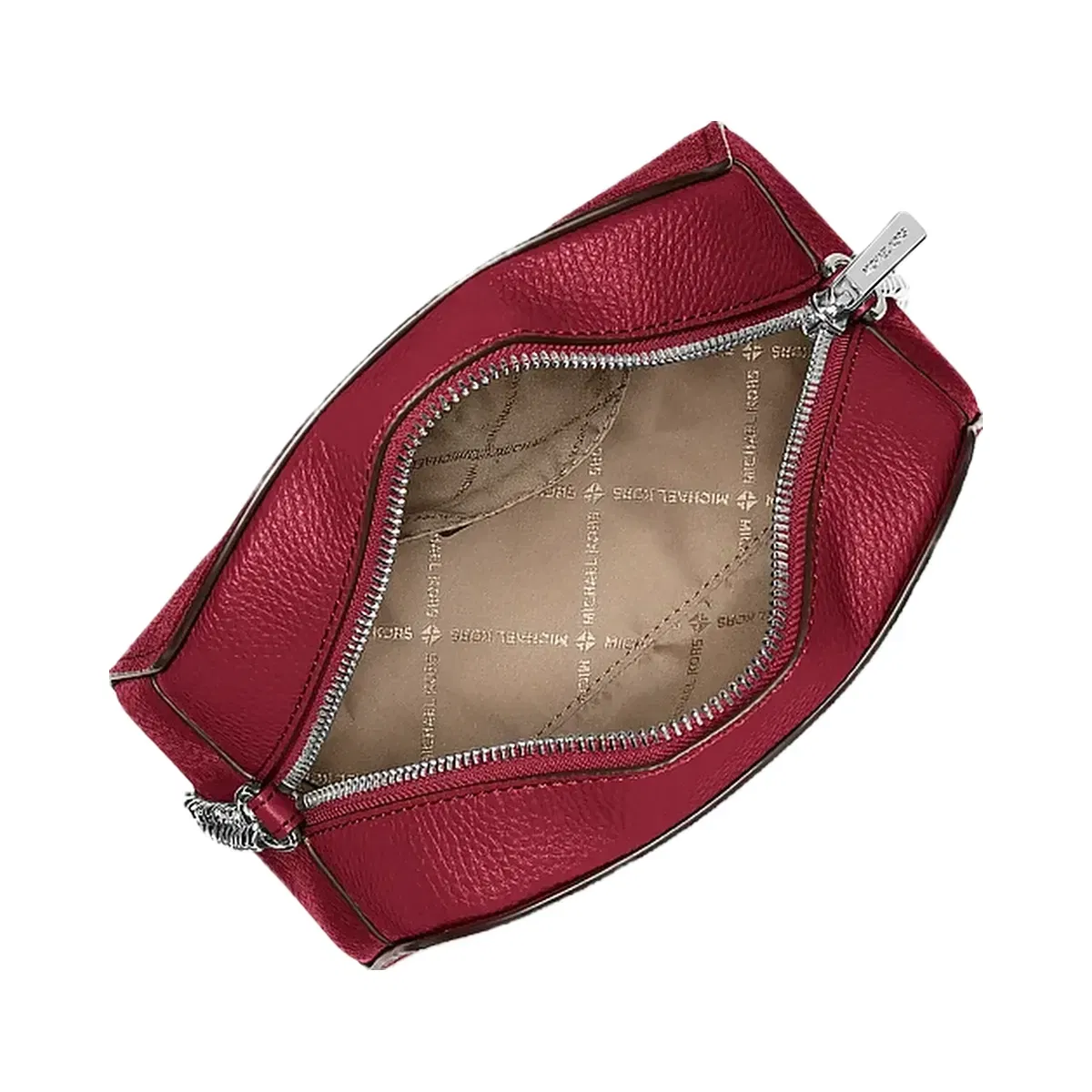 Michael Kors Ashton Extra-Small Camera Crossbody Bag Maroon