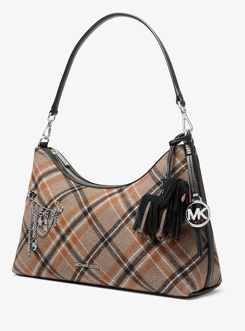 Michael Kors Suede Shaggy Dog Bag Charm Black