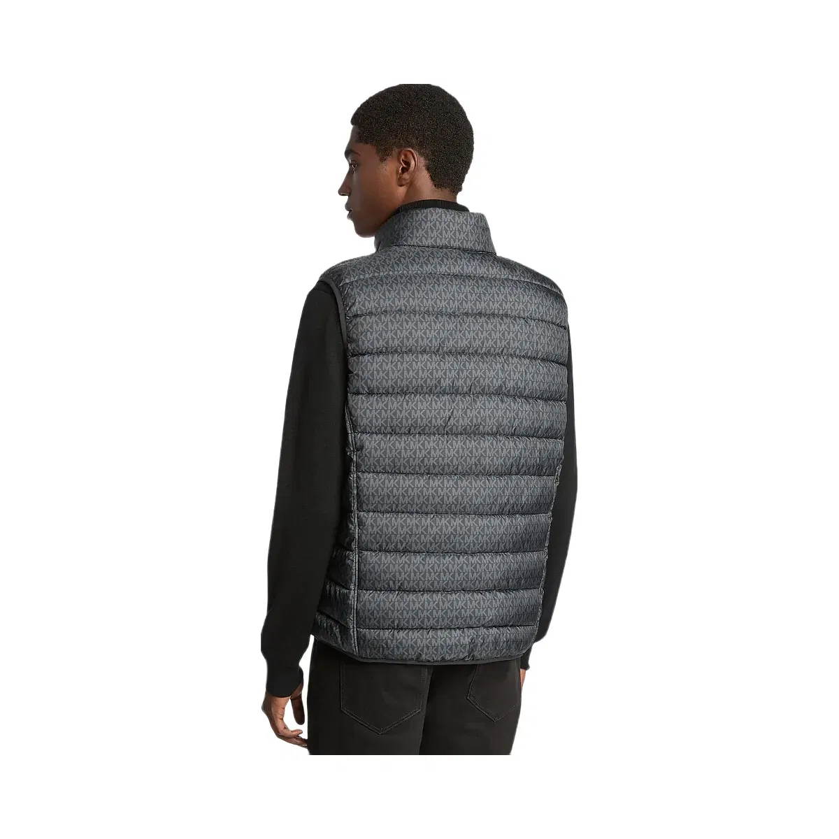 Michael Kors Abbou Signature Logo Reversible Vest Black