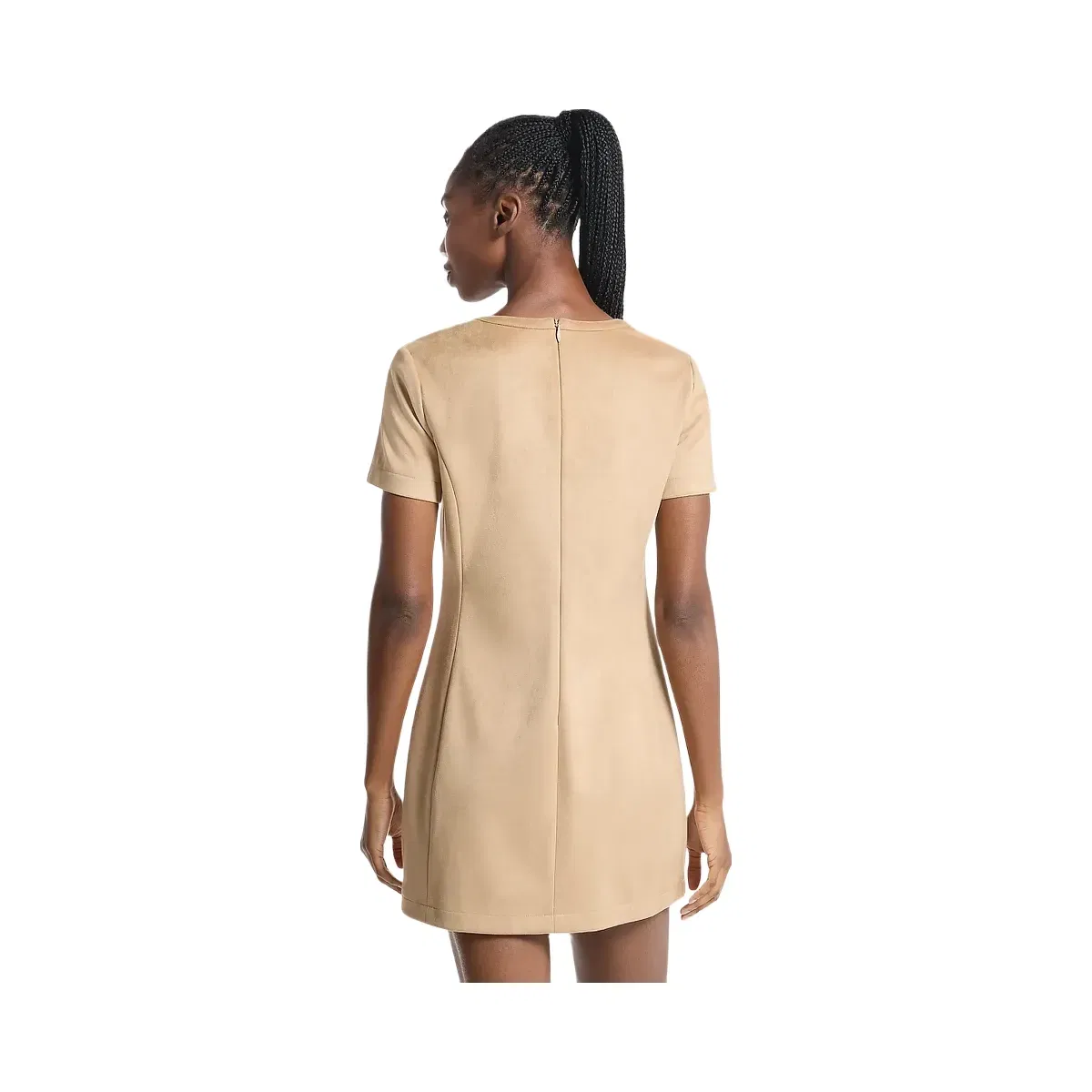 Michael Kors Lace-Up Mini Dress Khaki