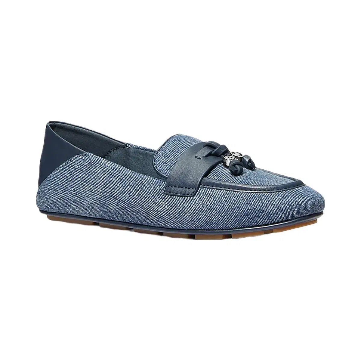 Michael Kors Zoe Denim Moccasin Dk Vt Bluwsh