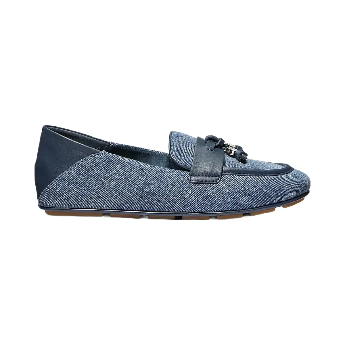 Michael Kors Zoe Denim Moccasin Dk Vt Bluwsh