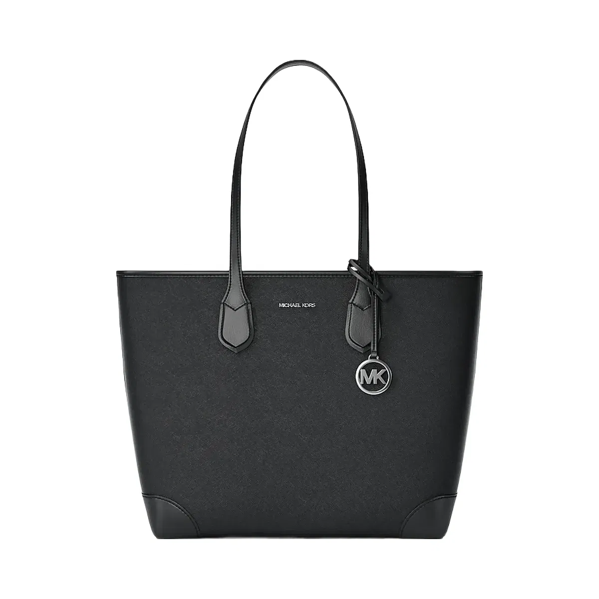 Michael Kors Eva Large Saffiano Leather Tote Bag Black