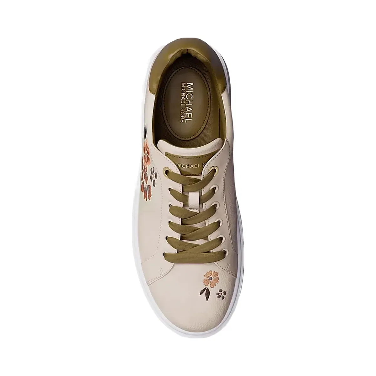 Michael Kors Romey Embellished Platform Sneaker Cream Multi