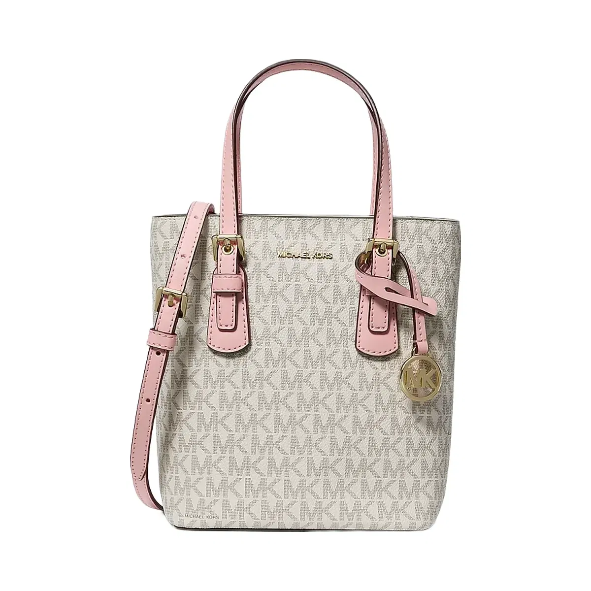 Michael Kors Voyager Extra-Small Signature Logo Convertible Crossbody Bag Pwd Blsh Mlt