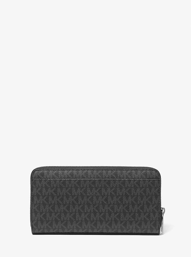 Michael Kors Cooper Logo Zip-Around Wallet Black