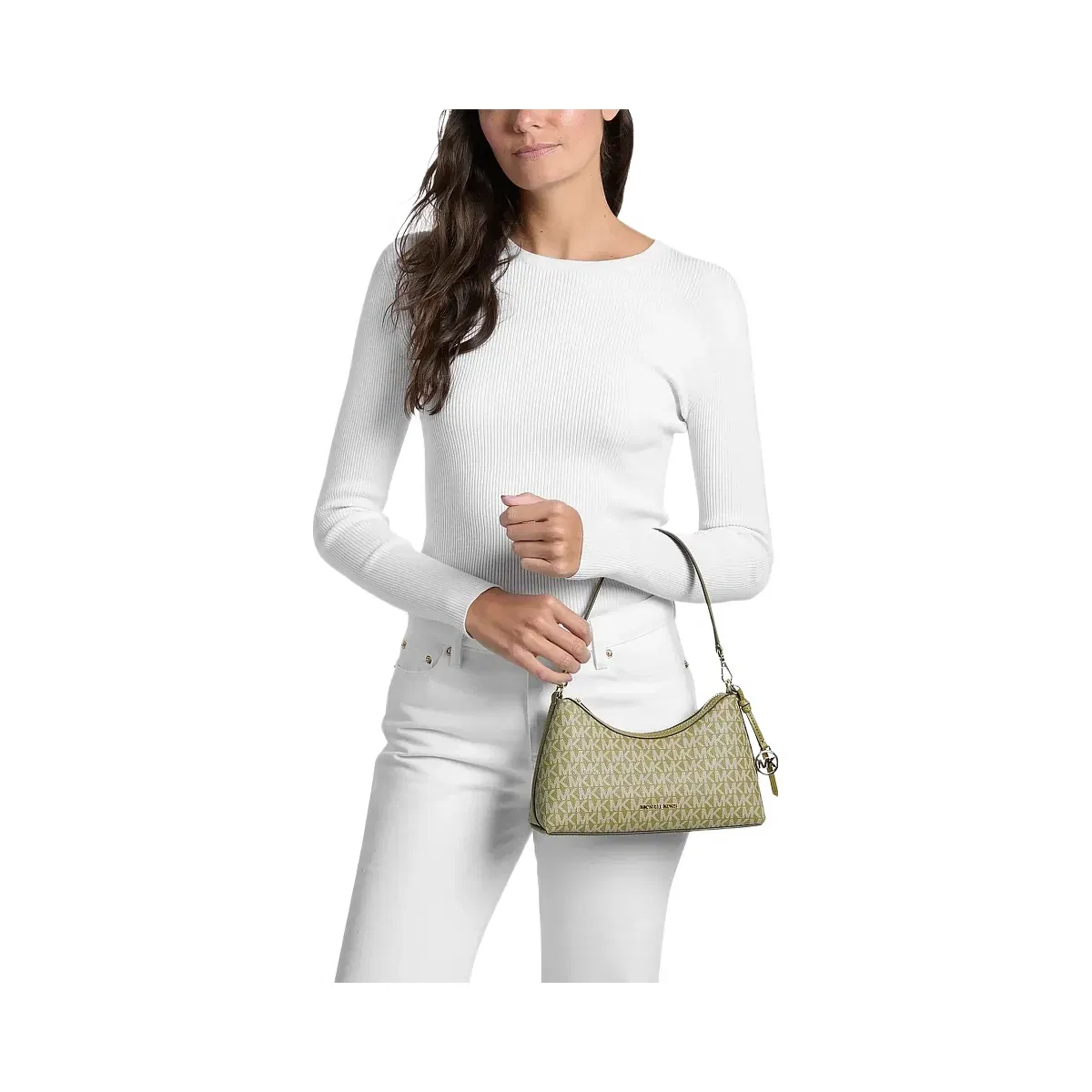 Michael Kors Sammy Small Signature Logo Convertible Crossbody Bag Oregano