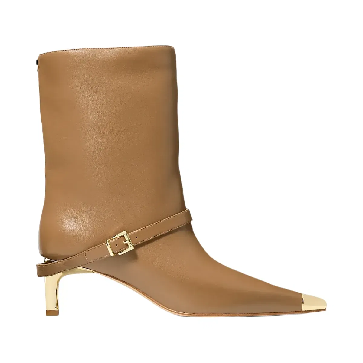 Michael Kors Kasia Leather Buckle Boot Husk