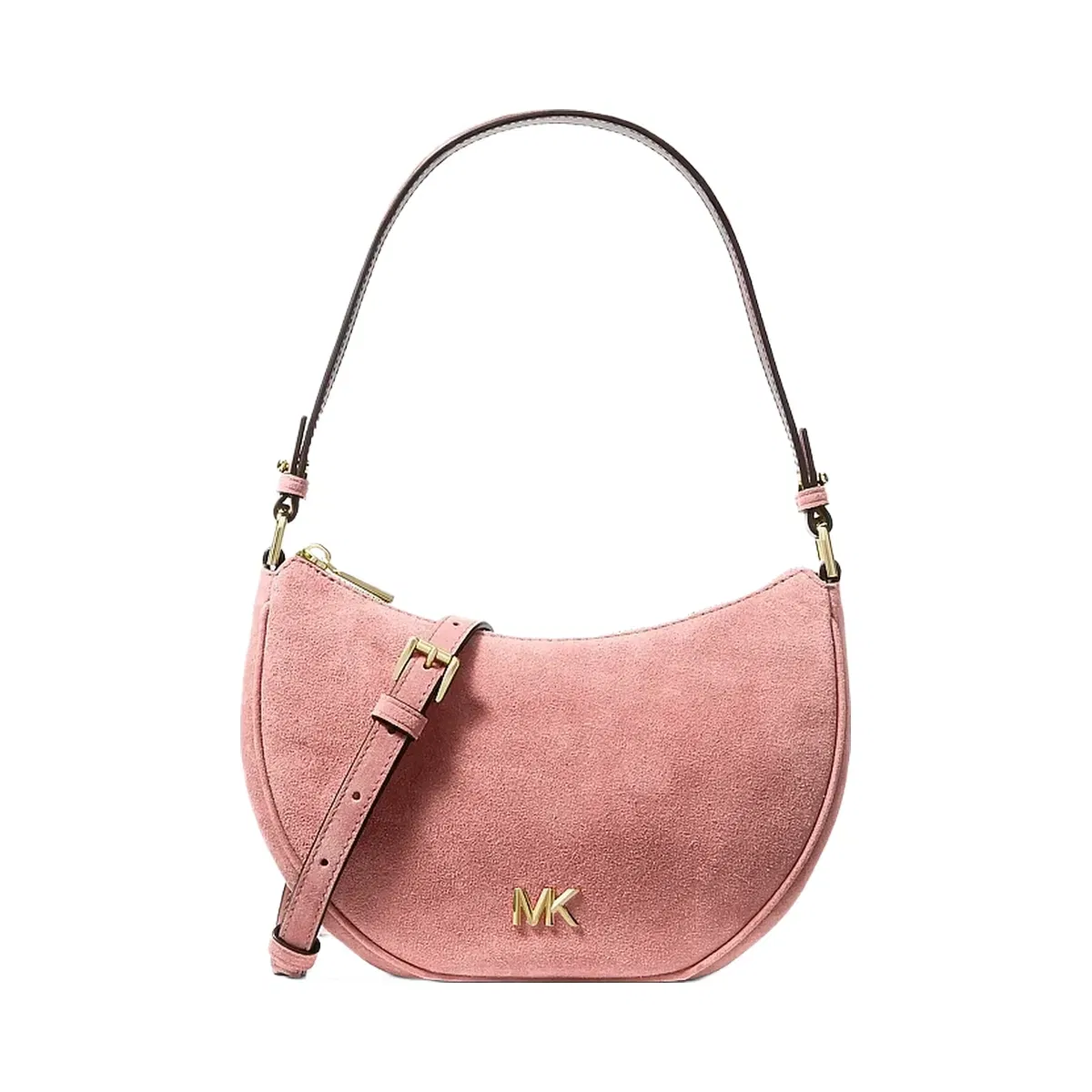 Michael Kors Kyla Small Suede Convertible Pochette Primrose