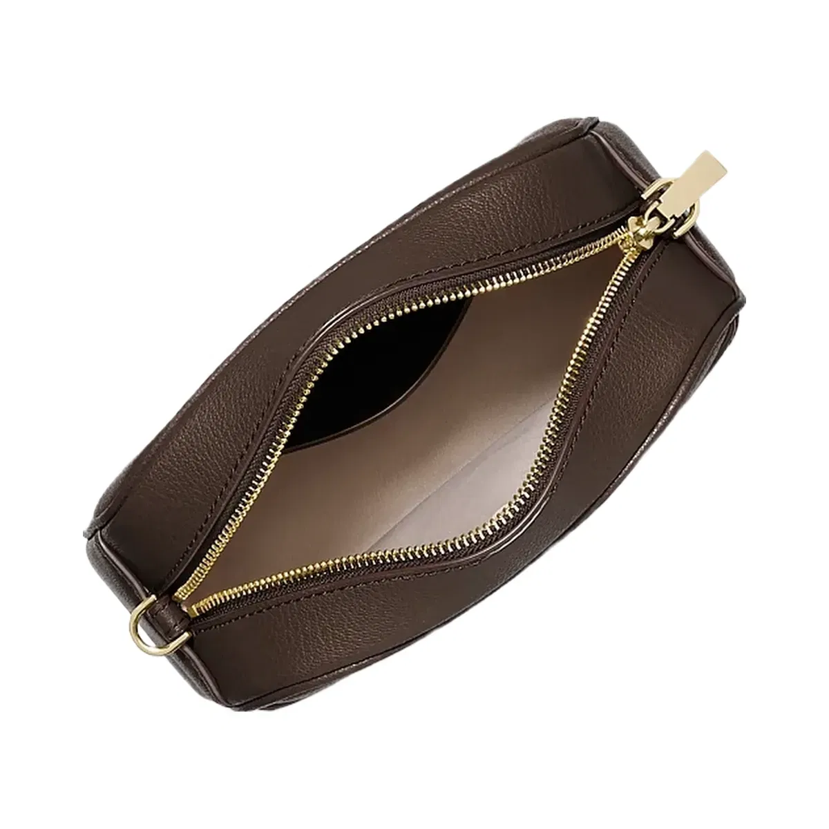 Michael Kors Jet Set Small Leather Camera Crossbody Bag Chocolate