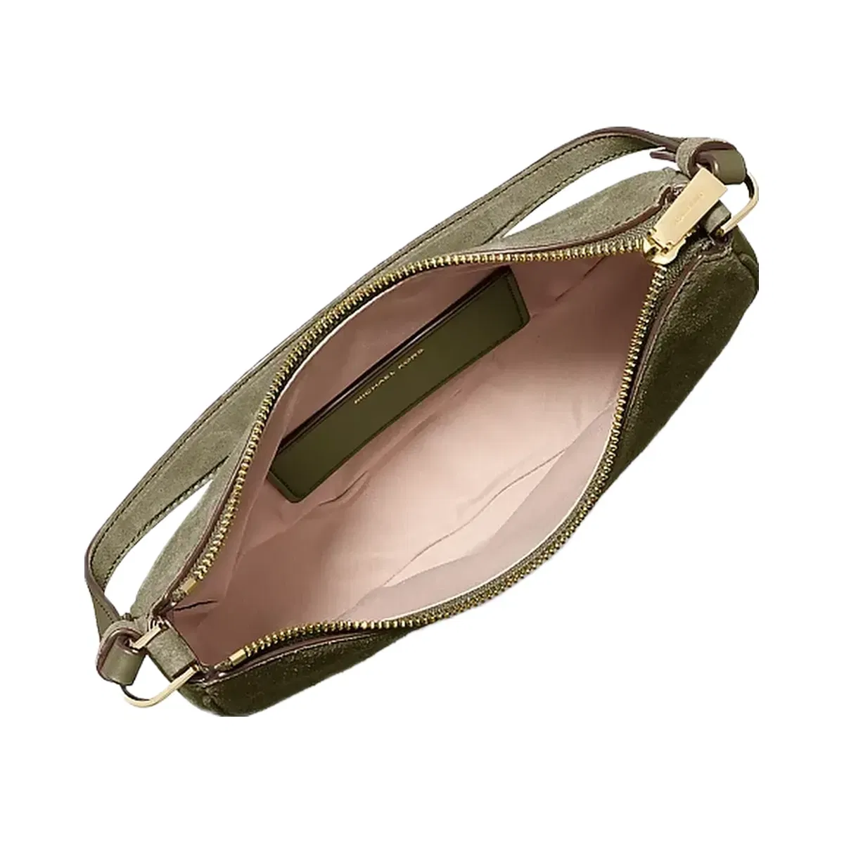 Michael Kors Kyla Small Suede Convertible Pochette Loden