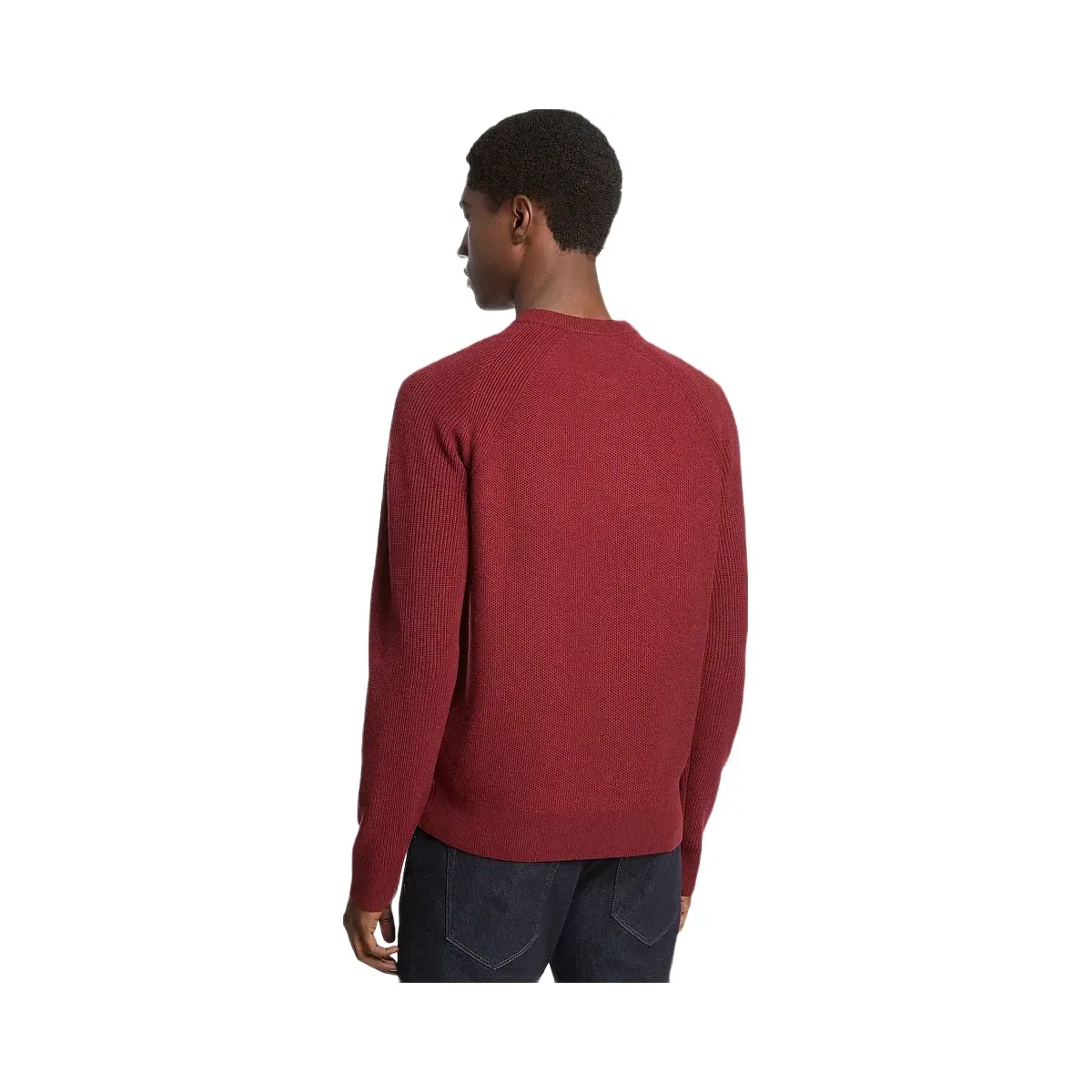 Michael Kors Wool Blend Crewneck Sweater Cherry