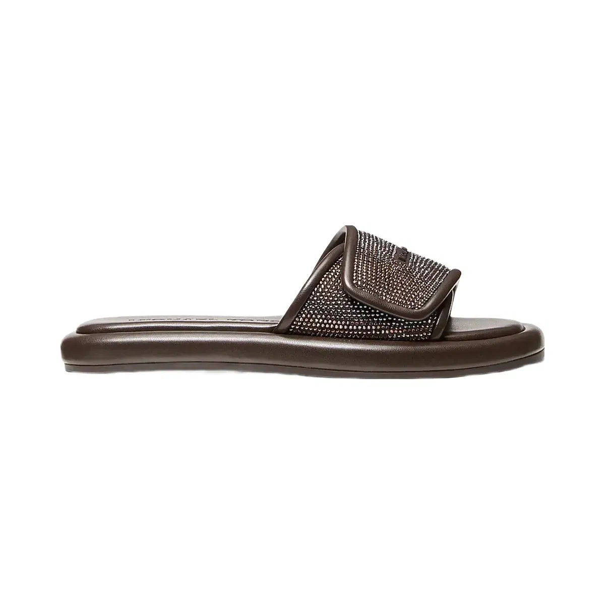 Michael Kors Suki Embellished Slide Sandal Chocolate