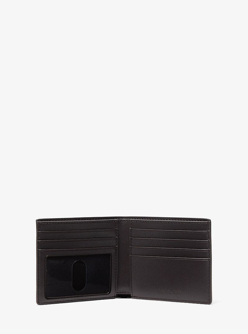 Michael Kors Cooper Burnished Billfold Wallet Chocolate