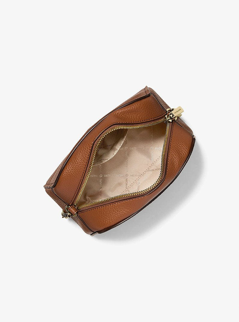 Michael Kors Ashton Extra-Small Signature Logo Camera Crossbody Bag Brown