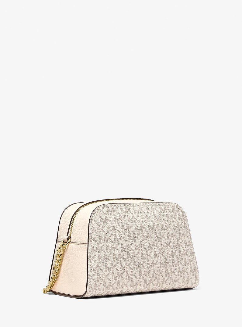 Michael Kors Ashton Extra-Small Signature Logo Camera Crossbody Bag Lt Crm Multi