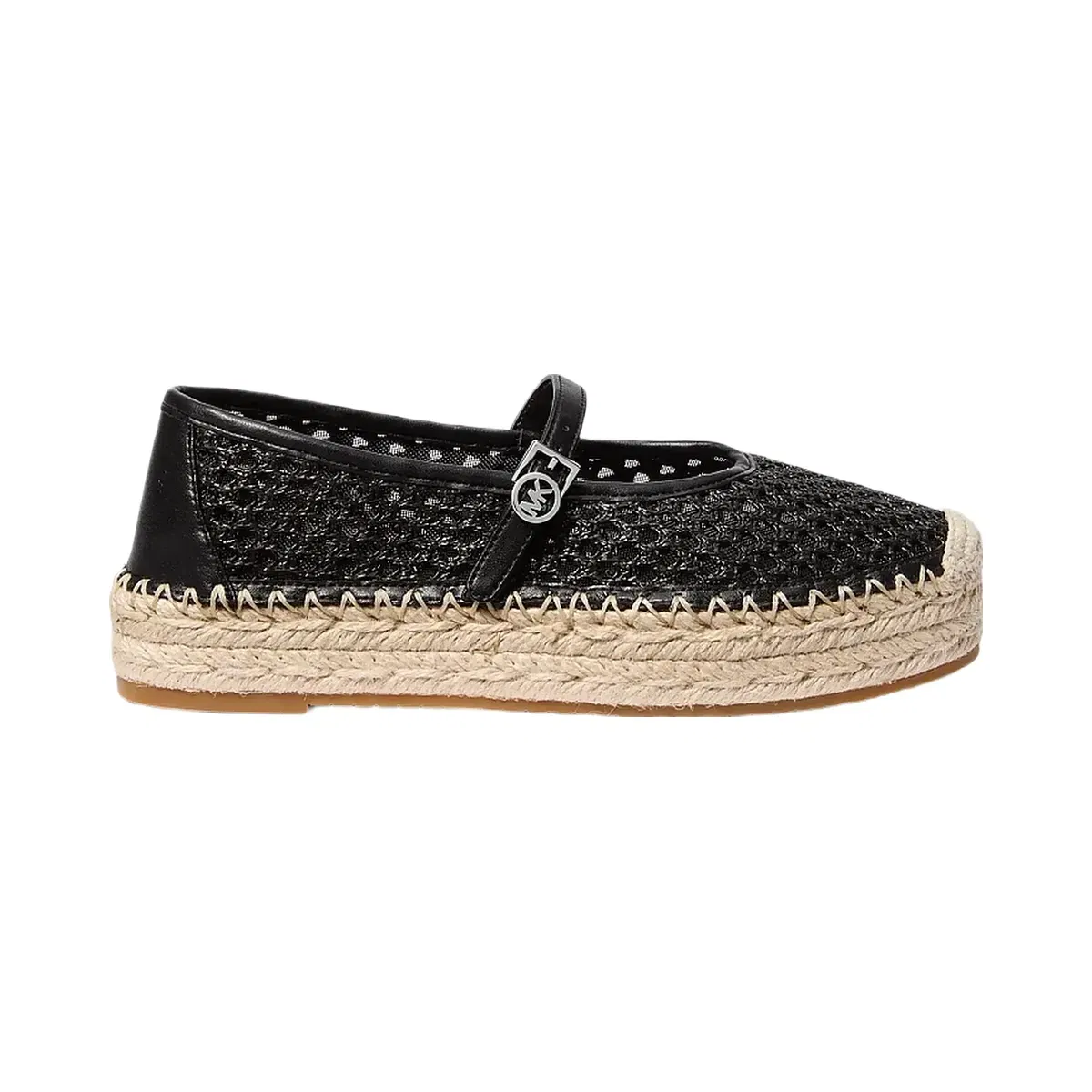 Michael Kors Belina Signature Logo Platform Espadrille Black