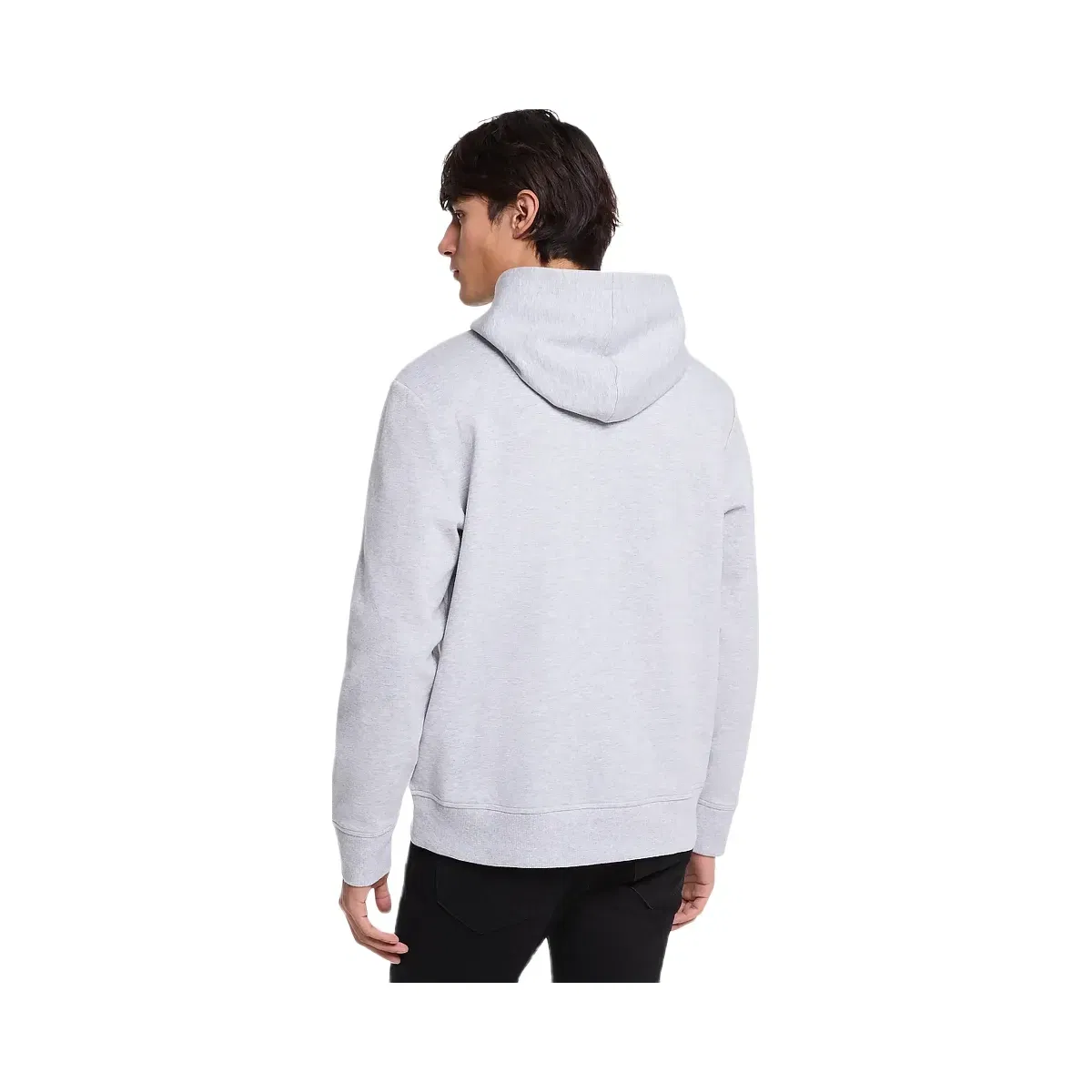 Michael Kors Logo Cotton Blend Hoodie Heather Grey