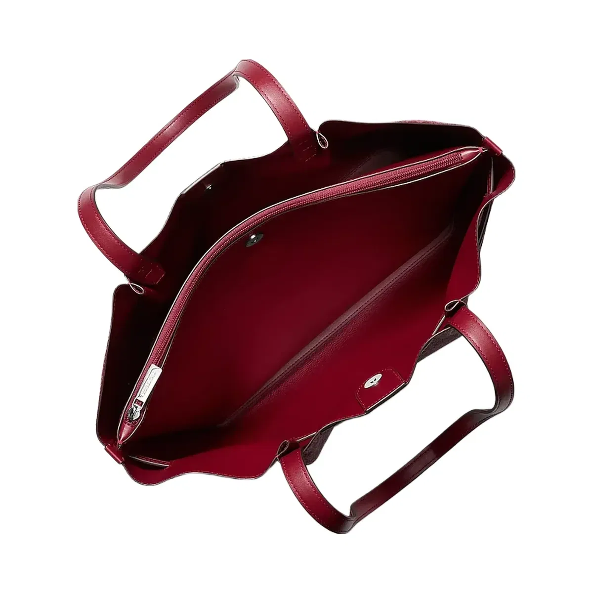 Michael Kors Carson Large Signature Logo Tote Bag Maroon