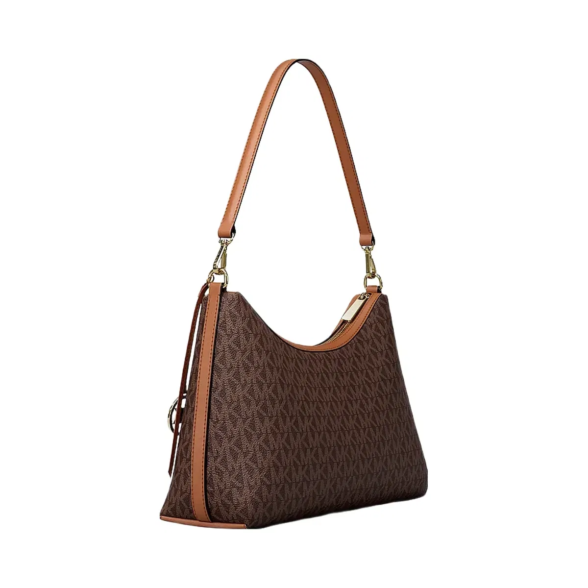 Michael Kors Sammy Medium Signature Logo Convertible Shoulder Bag Brown