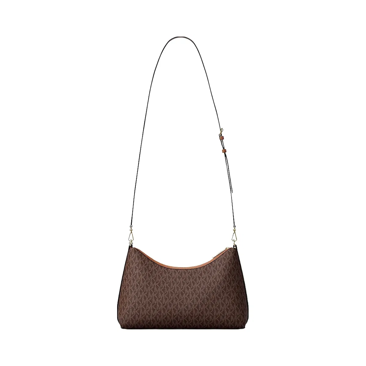 Michael Kors Sammy Medium Signature Logo Convertible Shoulder Bag Brown