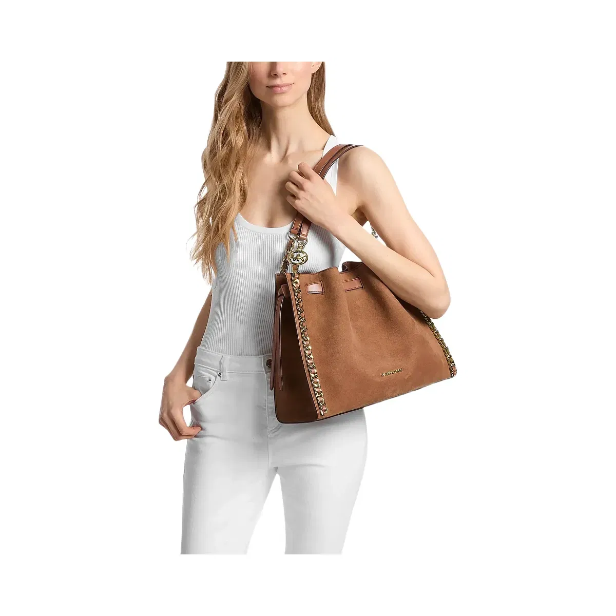 Michael Kors Mina Large Chain Shoulder Bag Luggage