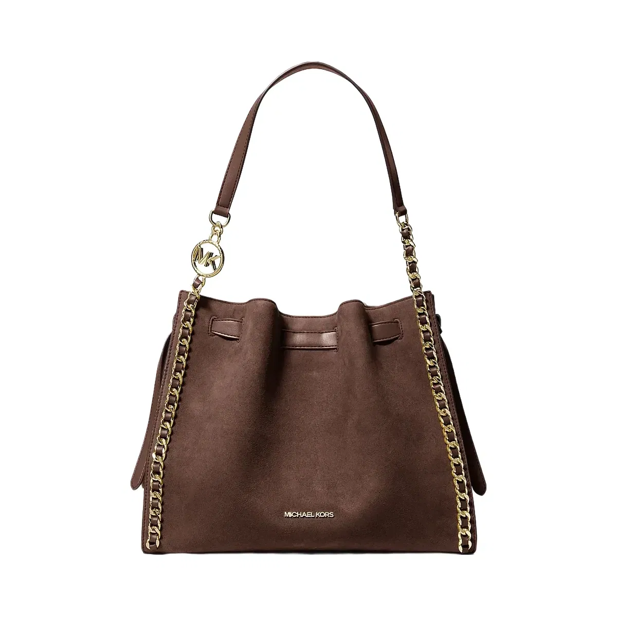 Michael Kors Mina Large Chain Shoulder Bag Nutmeg
