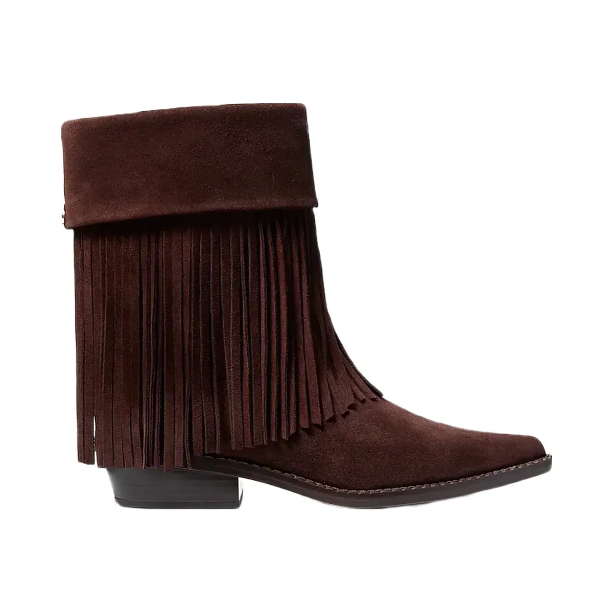 Michael Kors Nash Fringed Suede Boot Nutmeg