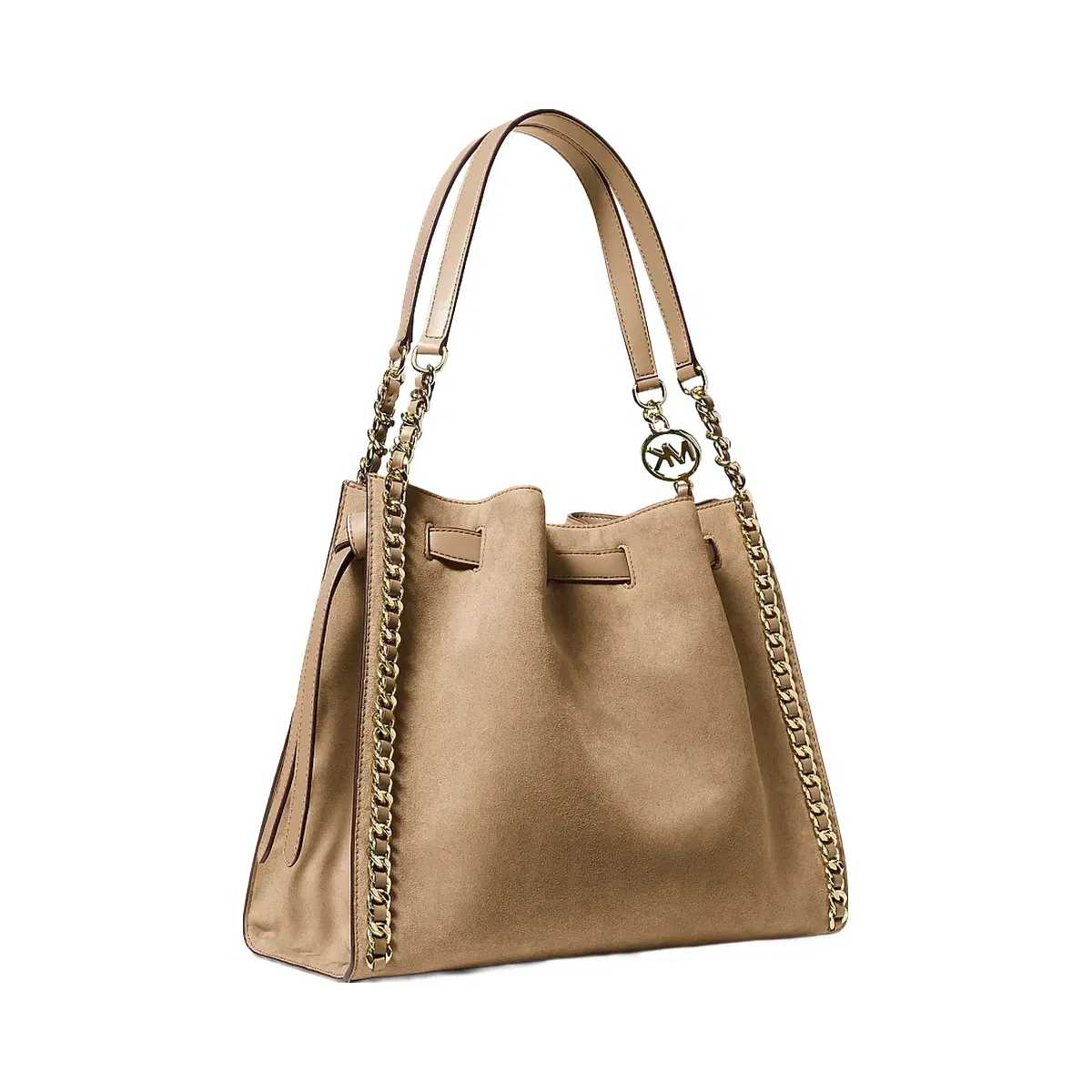 Michael Kors Mina Large Chain Shoulder Bag Camel
